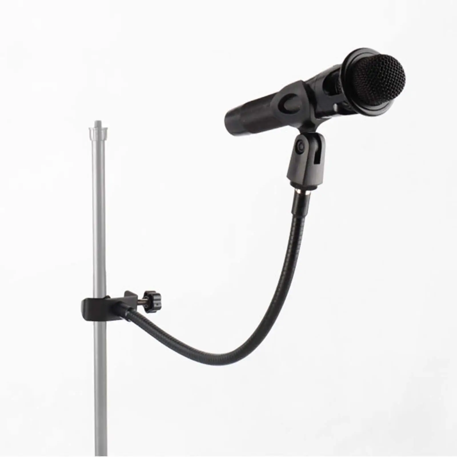 Metal Microphone Arm Stand,Universal Hose Shelves Adjustable Gooseneck Desktop Mic Stand,Desk Mic Stand,Mic Arm Desk Mount
