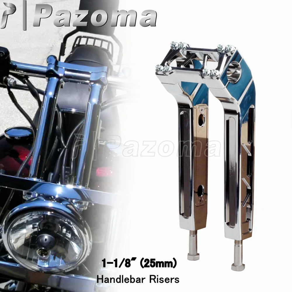 

Хромированный Зажим На Руль с ЧПУ, 28 мм, рулевой зажим для Harley Dyna Softail Sportster Street Bob Chopper Bobber 2018-2022