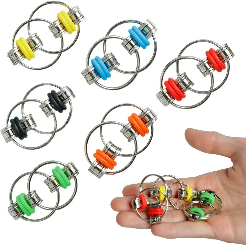 Flippy bike chain fidget ADHD autism antistress toy for anxiety relief