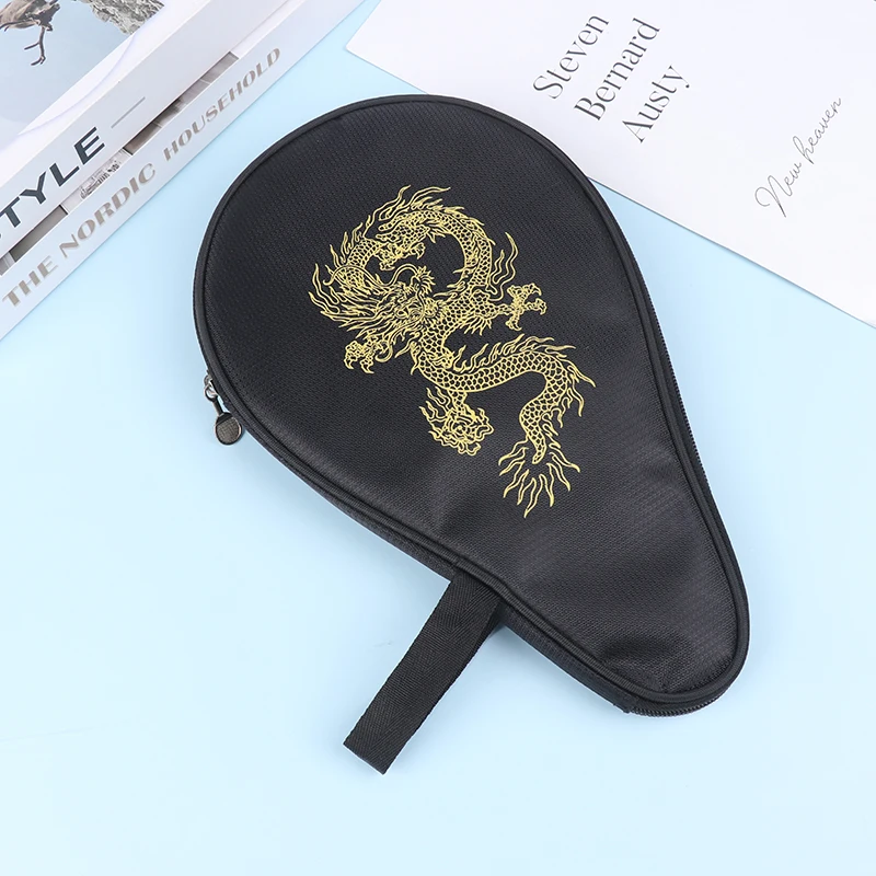 1pc Tischtennis schläger tasche mit Hands ch laufe Drachen muster tragbare Tischtennis schläger tasche Sporttasche große Kapazität staub dicht – Detail 7