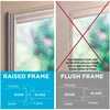 ODL Add On Blinds for Raised Frame Doors Outer Frame Measurement 10"x 38"Home Improvement  Easy to Install Innovative Window 5