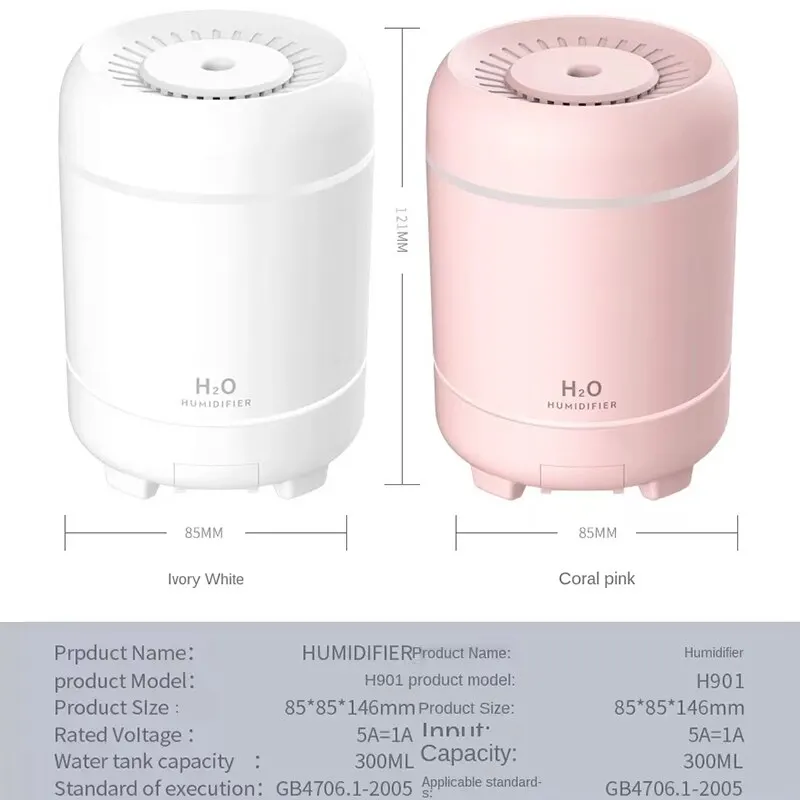 Car Humidifier Air Purifier Atomization Aromatherapy Sprayer Automotive Use