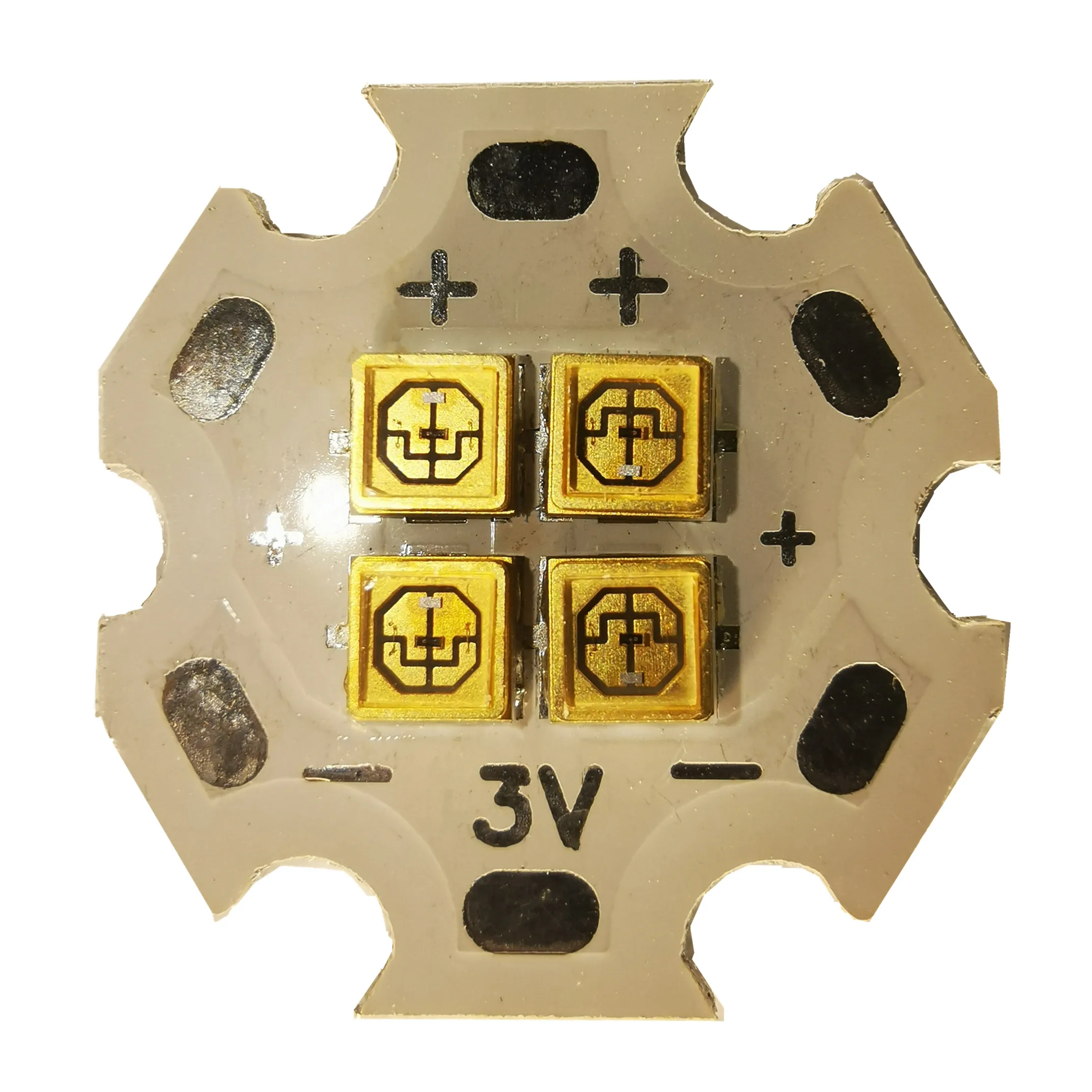 2PCS High power sterilization LED lamp module medical UVC 260nm-265nm 32mW DC 7-8V 2W 200MA-300MA
