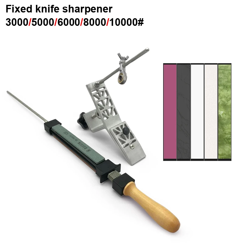 Professional Knife Sharpener with Diamond Honing Whetstone