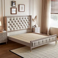 Ensemble de chambre à coucher Princesse Européenne, mobilier moderne de luxe pour chambre de fille, lit Queen Size, meubles de chambre à coucher 4