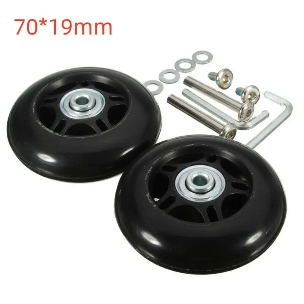 Silent Travel Luggage Wheels Repair Kit with Screws - Spare Parts