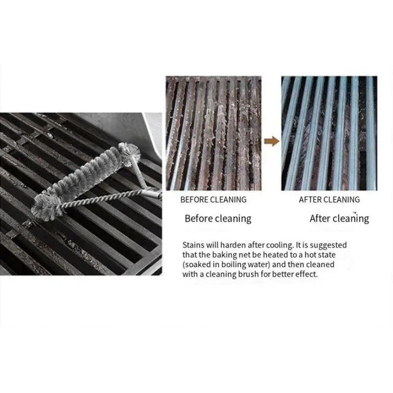 Barbecue Grill Cleaning Tools Grill Brush BBQ Brush Stainless Steel Bristles