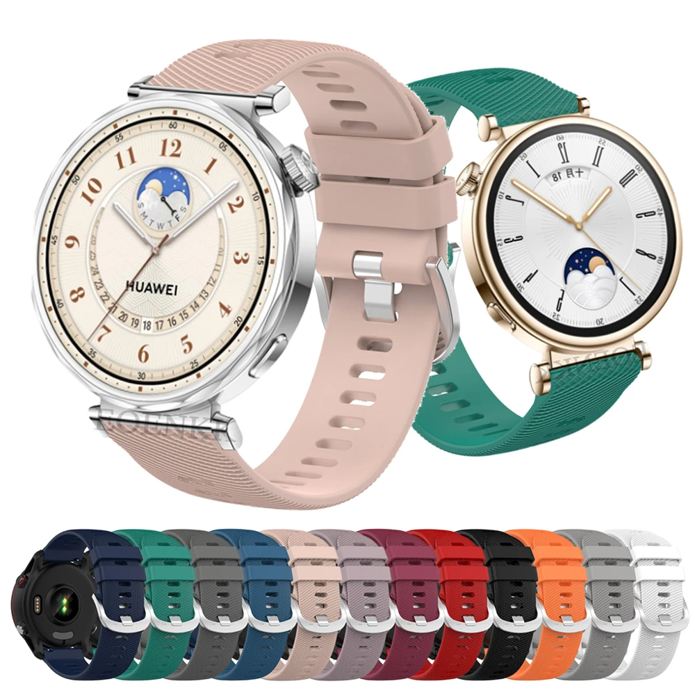 18mm Silicone Smart Watch Strap - Stylish Band Bracelet