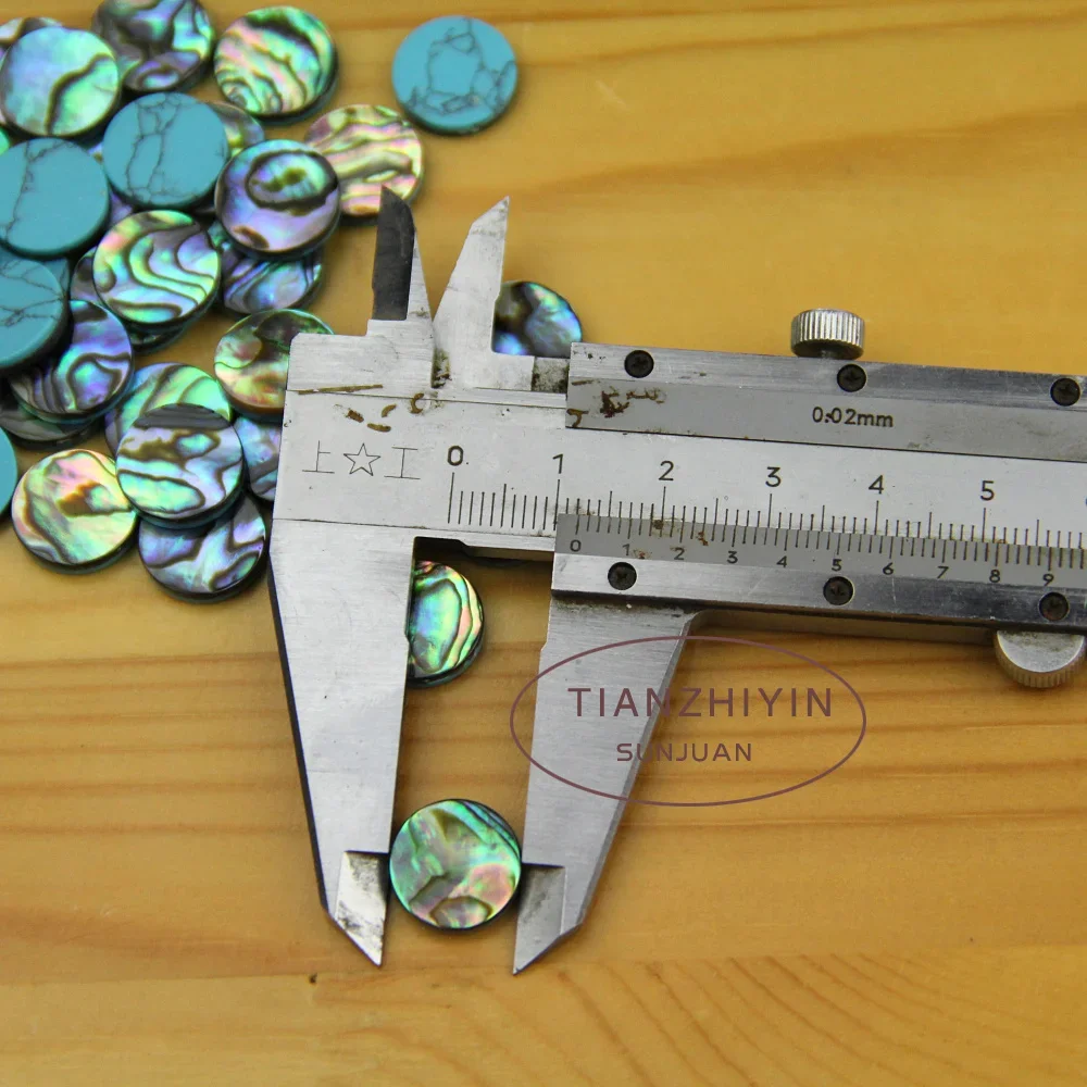 9pcs Trumpet Finger Buttons For Repairing Parts New Abalone