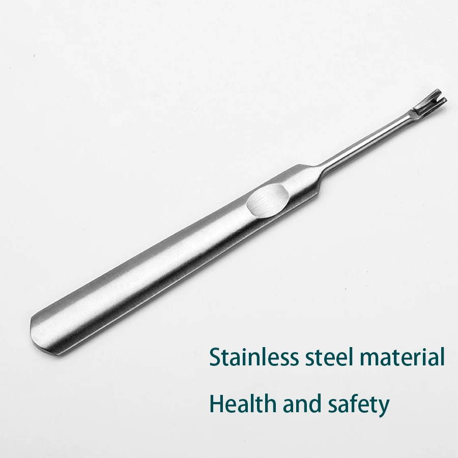 V-shaped Dead Skin Pusher Dead Skin Fork Shovel Stainless Steel Professional Tool Nail Nail Scrubber