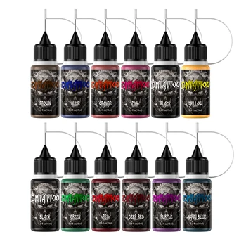 1PC colorato succo temporaneo pasta per tatuaggi indolore pittura per il corpo tatuaggio fai da te tatuaggio finto 1 settimana senza sbiadimento per donne uomini