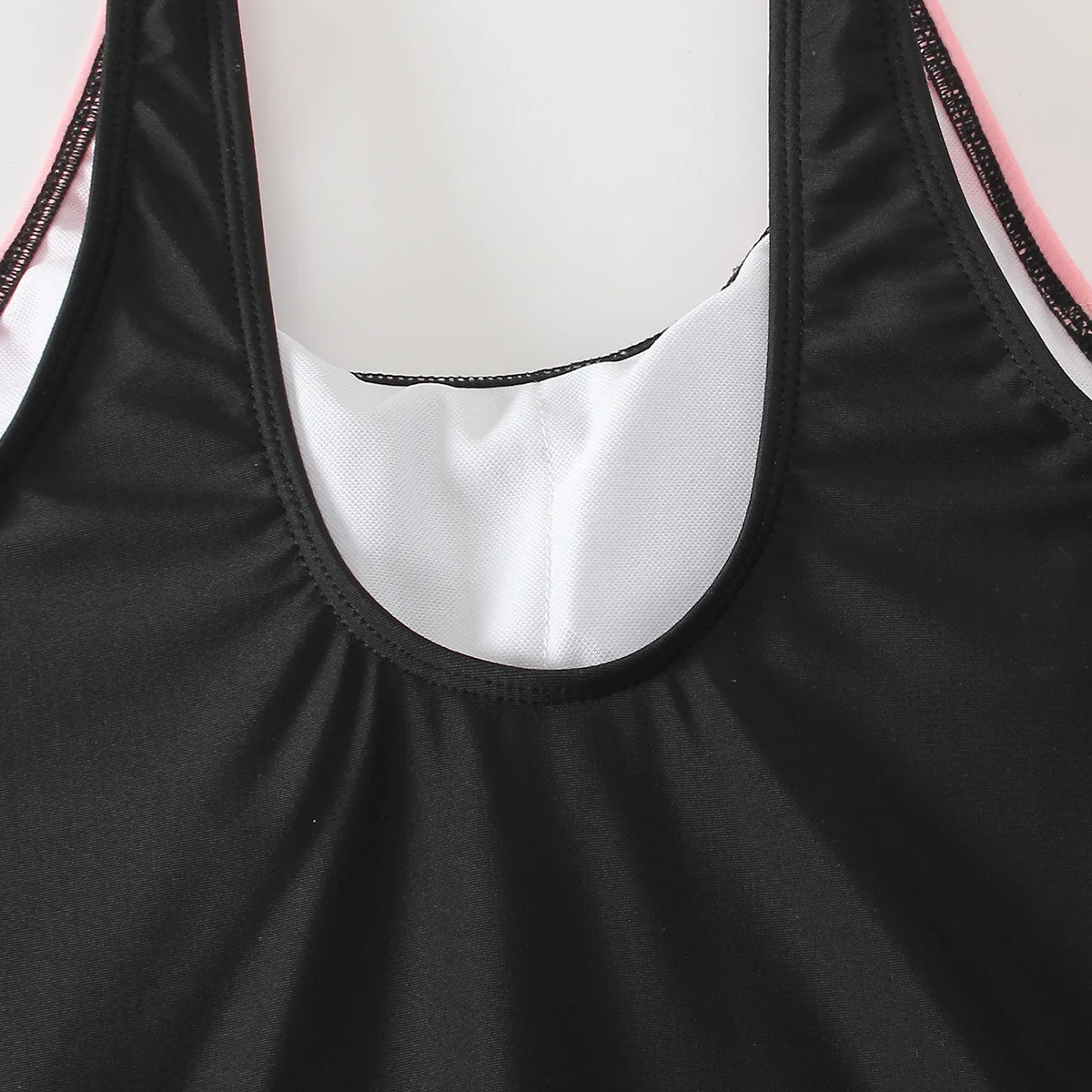 블랙 핑크 십대 소녀 원피스 수영복 7-12 세 어린이 수영복 스포츠 아동 수영복 2024 비치웨어 수영복