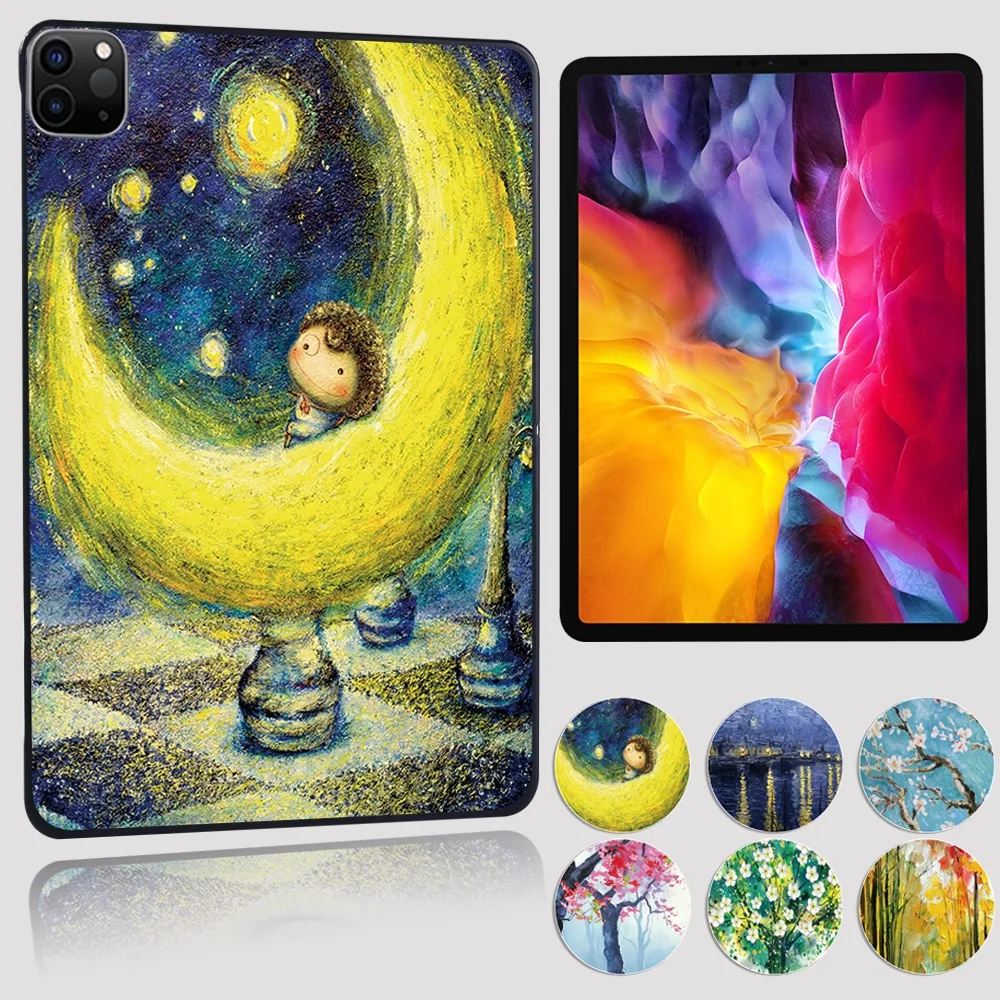 

For Apple IPad Pro (2015) 9.7" (2017) 10 5" Pro 11" (2018 2020 2021) Durable iPad Case Paint Pattern Tablet Hard Shell Cover