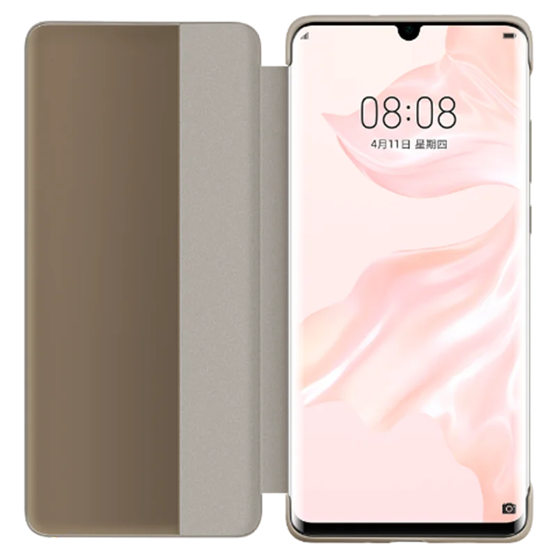 Luxurious Leather Smart View Flip Cover with Auto Sleep/Wake Function