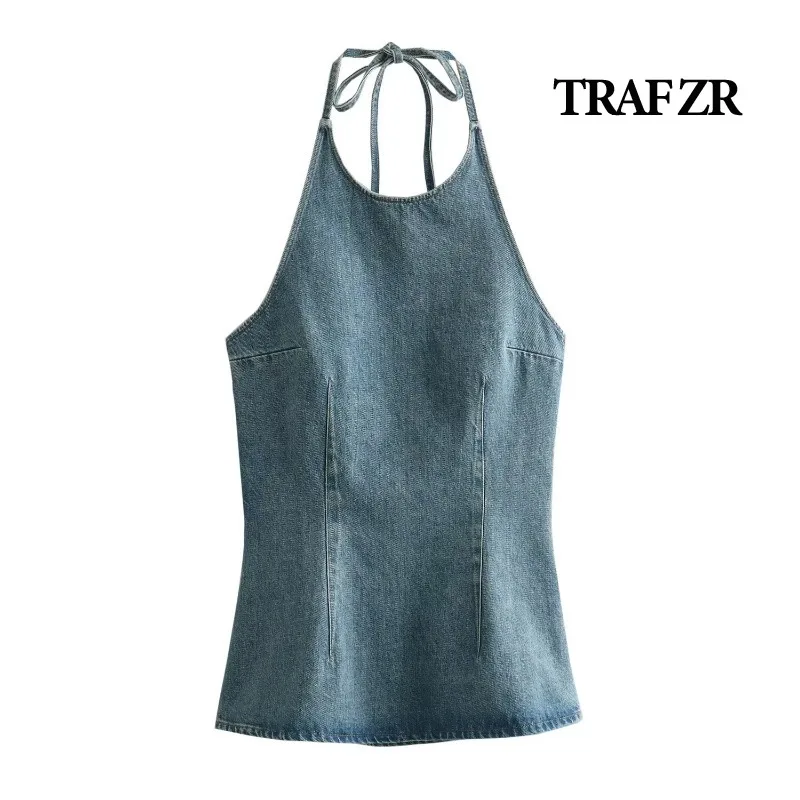 

TRAF ZR Tube Top Sexy Outfit Women Cami Short Tops Woman Off Shoulder Summer Shirts 2024 Corset Y2k Tees Women's Clothing