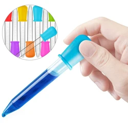 Pipeta de silicona para alimentos líquidos para niños, gotero de 8 piezas, alimentador de medicina para bebés, utensilios infantiles de 5ML