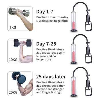 Male Manual Penis Vacuum Pump Amplifiers Enlarger Peniss Increases Thicken And Grows Masturbator Men Sexulaes Toy Adult Supplies 3