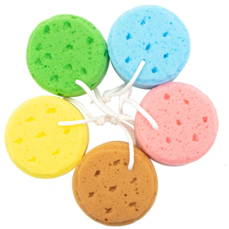

1pc Bath Sponge Scrubbers Sponges Bath Foam Shower Cleansing Exfoliating Scrubber Soft Wash Body Loofah Back Body Scrubber
