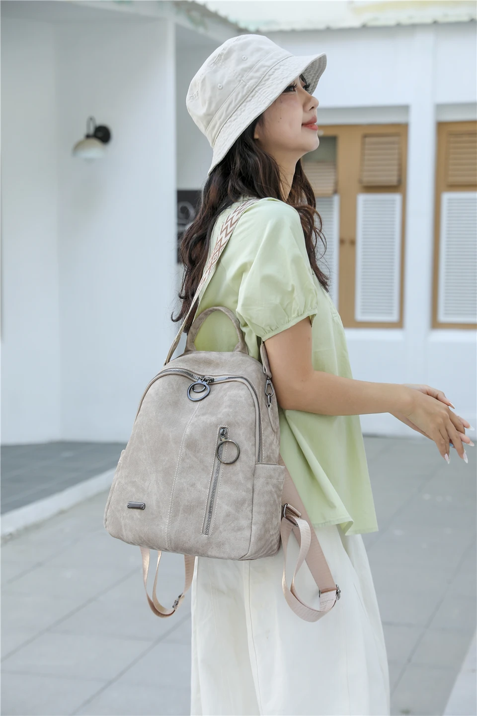 Fashion Daypack High Quality Pu Leather Backpack Women Bagpack Ladies Shoulder Bag Designer Large Capacity School Bag for Girls