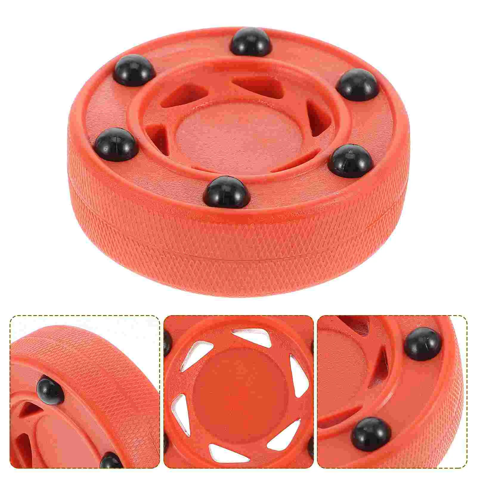 

Hockey Puck Roller Pucks Game Inline Street Training Outdoor Floor Official Ice Orange Sports Practicing Indoor Knock Plastic