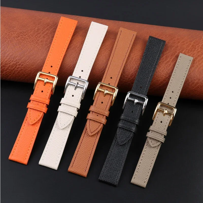 Genuine Leather Soft Cowhide Watch Strap - Fashionable & Comfortable Bracelet
