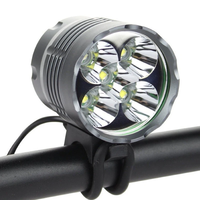 

LED Mountain bike front lamp 5T6 bicycle lamp 7000LM bicycle lamp 4 sections L2 bicycle lamp