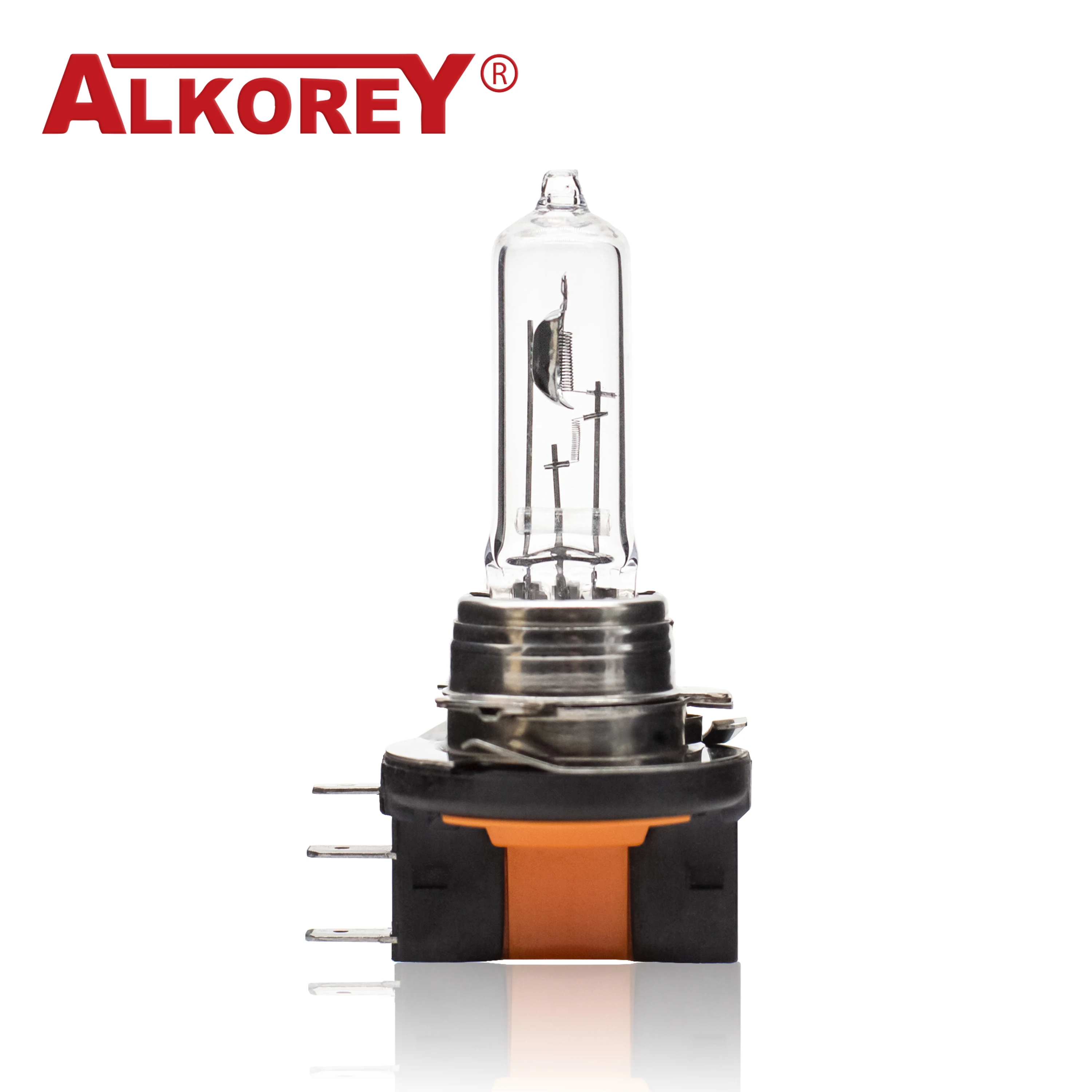 Alkorey 2PCS H15 12V 15/55W Clear Auto Headlight Bulbs Warm White 3350K Car Lights Driving Lamp Halogen Lamps 6