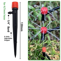 Garden Drip Irrigation Automatic Watering System Kit 1/4'' 13CM Sprinkler for Bonsai Pot Plant Flower Vegetable Greenhouse 2