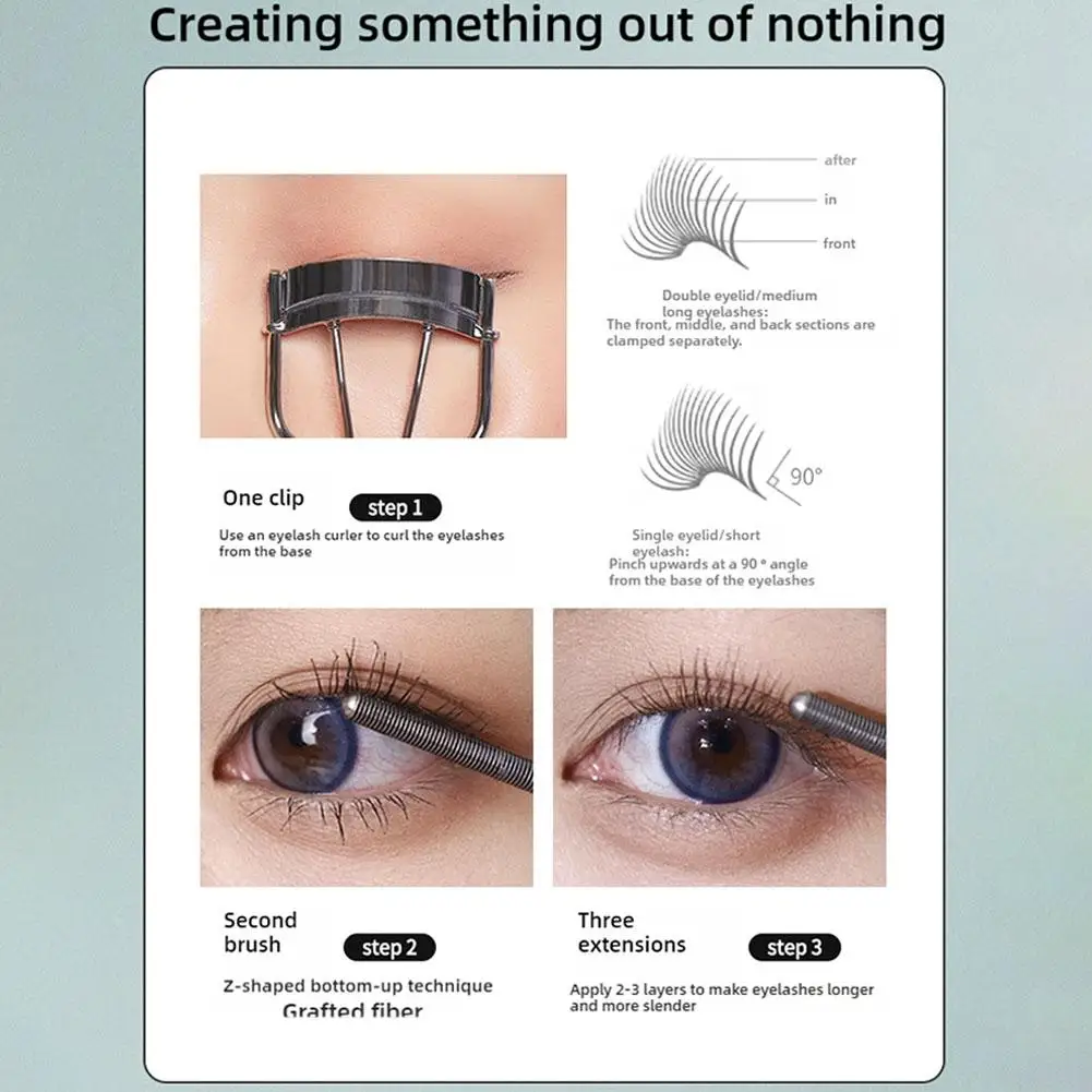Waterproof Metal Iron Mascara For Long Curling Eyelash Extensions_voghion.com