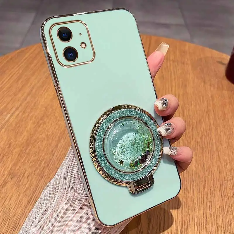 Enhanced Circular Support Plating Phone Case Cover