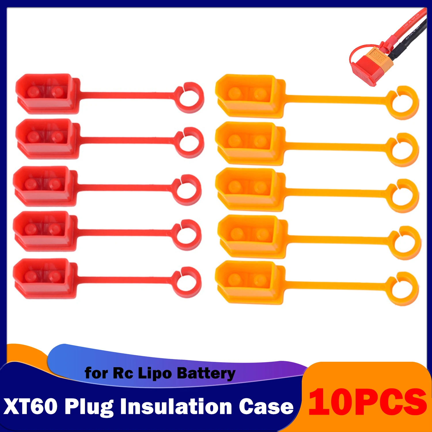 10PCSXT60PlugInsulationCaseDustProofPreventElectricShort