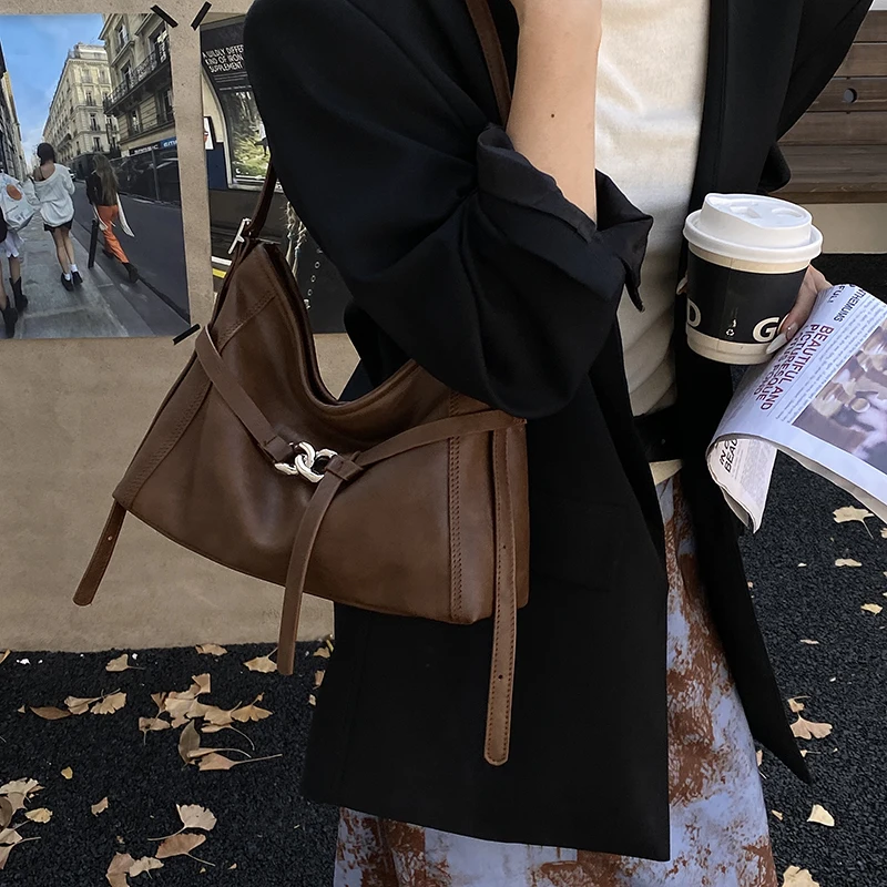 PU Leather Shoulder Bag Large Underarm Bag Fashion Tote Bags for Women Work Shopping Travel Daily