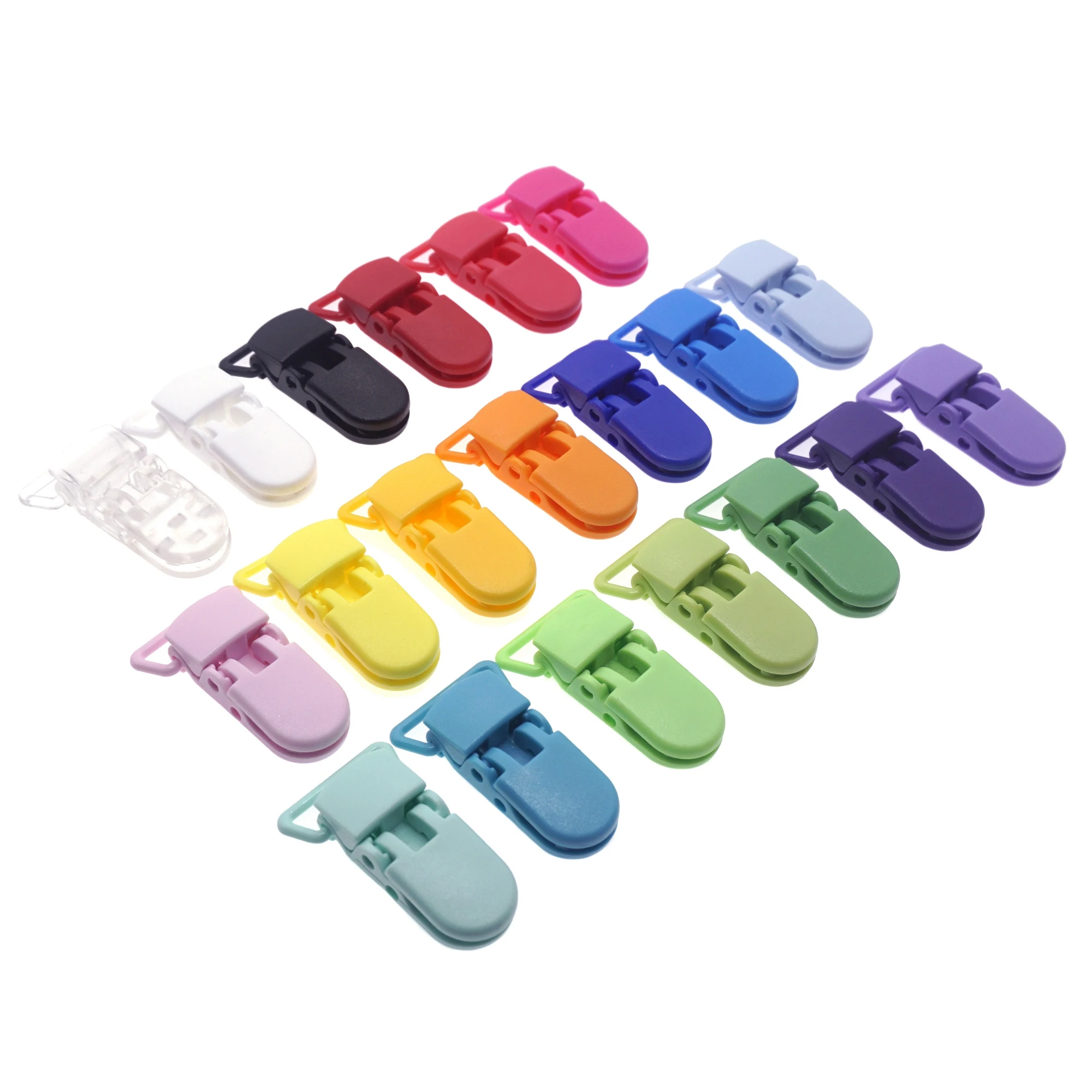 sutoyuen-200pc-mix-20-colors-20mm-kam-d-shape-plastic-pacifier-clips-plastic-clamp-soother-dummy-baby-teether-toys-chain-holder