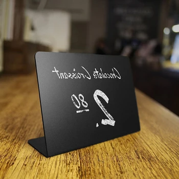 10 Pack Rustic Acrylic Mini Chalkboard Signs Easy to Write and Wipe Out for Liquid Chalk Markers and Chalk Small Message Board 1