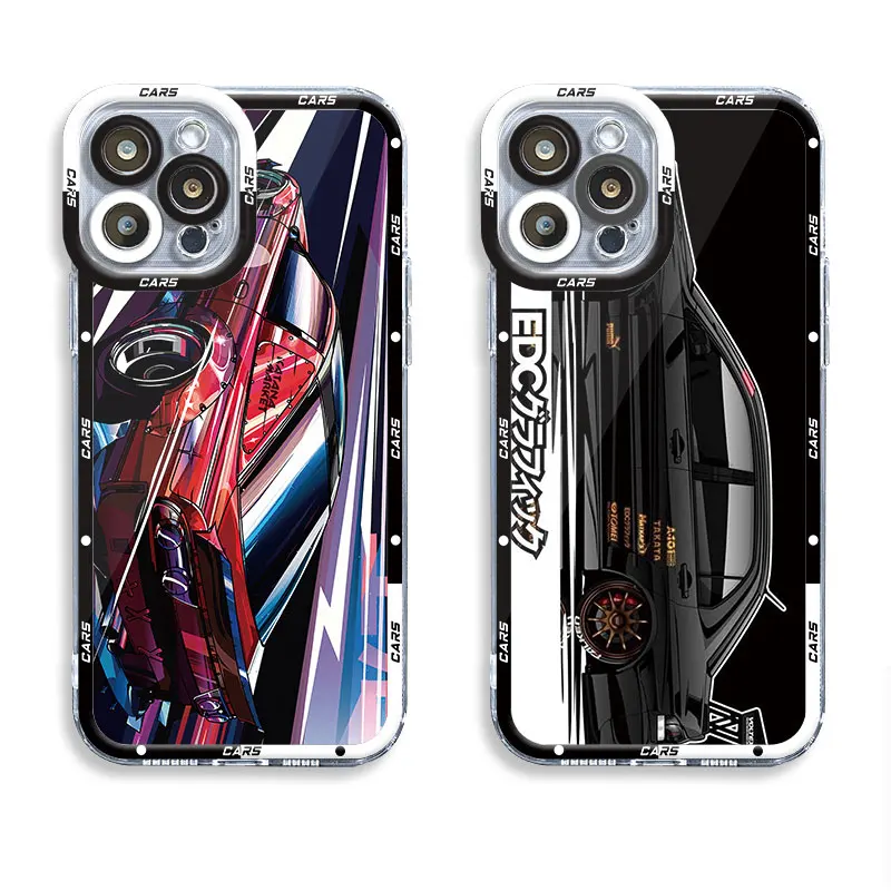 Jdm Drift Tokyo Sports Car Case Per Xiaomi Mi 11T Pro Poco X3 Nfc X4 X5 M3 Pro 11 Lite Cover Trasparente