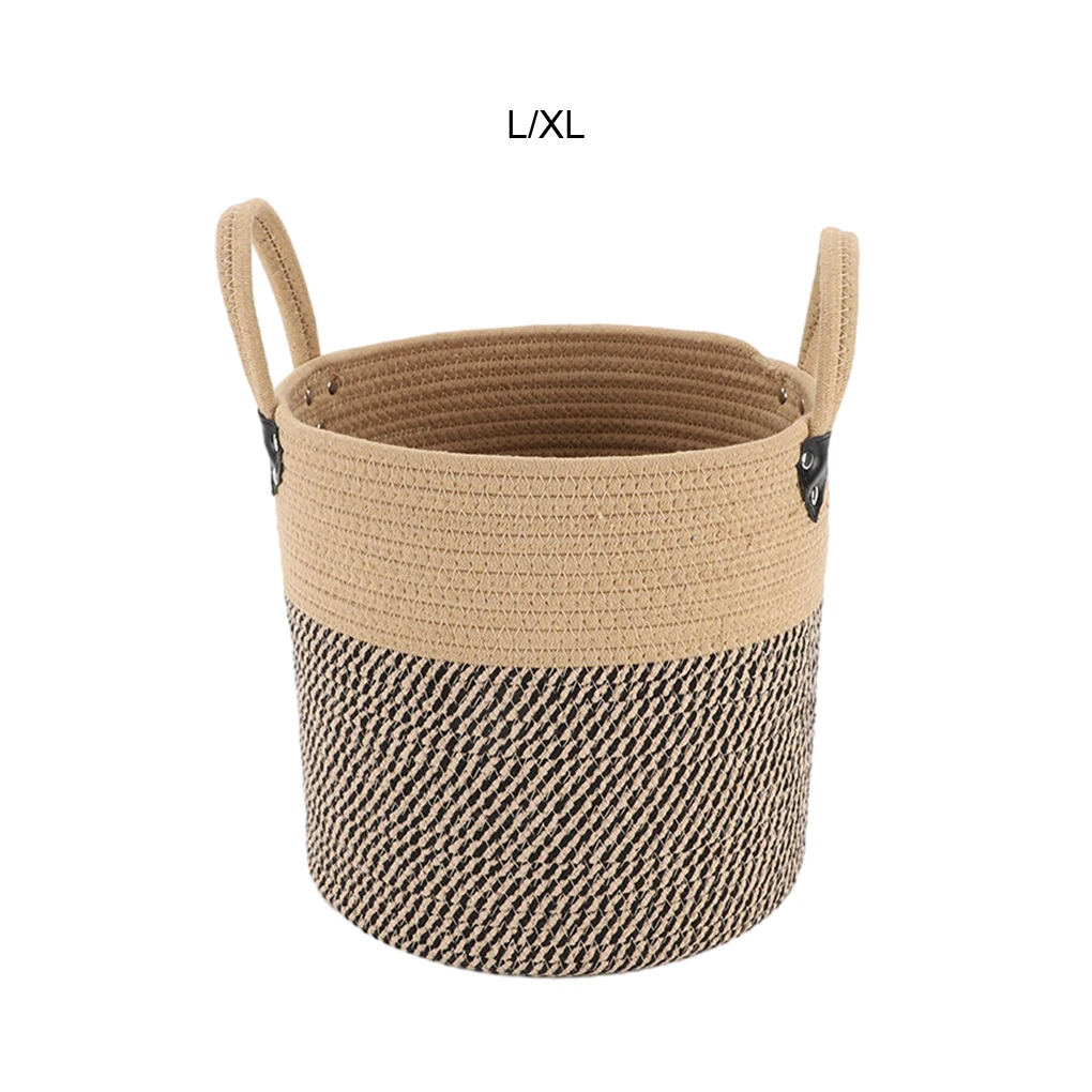 

Jute Rope Basket For Plant Storage - Safe Large Capacity Easy Access Wide Application Woven XL 28 28