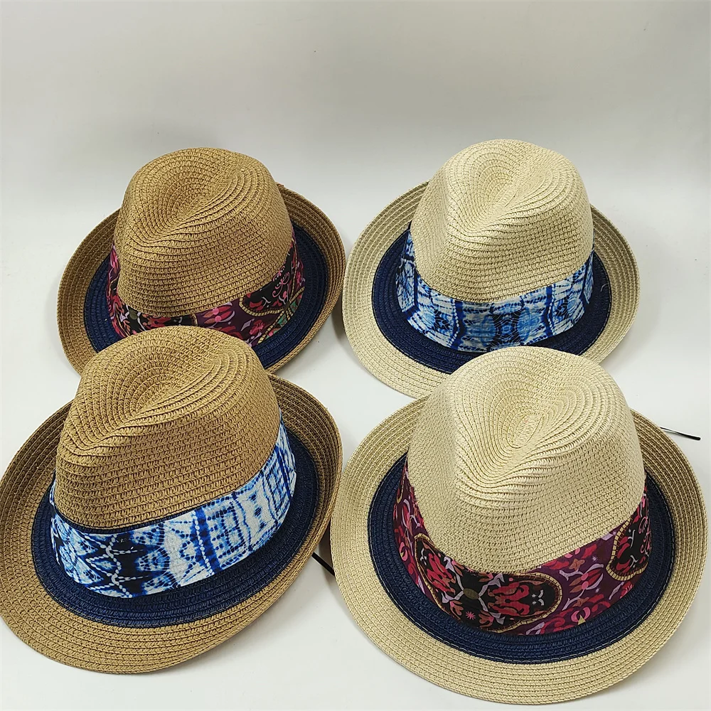 Kleiner Zylinder, gekräuselt, für Herren und Damen, Strohhut, Pork Pie-Hut, 2024, neuer Sonnenhut, Sommer-Strandhut, Gentleman-Hut, Schleifenzubehör – Detail 21