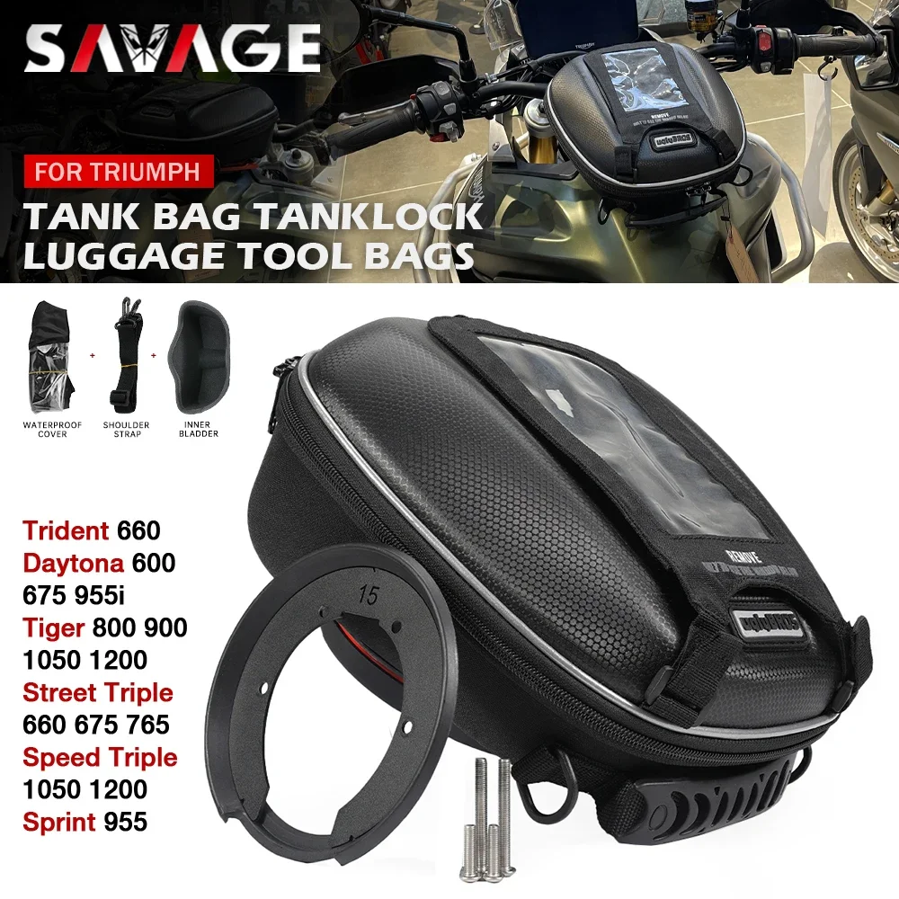 Tank Bag For Trident 660 Tiger 1200 900 800 Street Triple 765 Speed Triple 1050 Daytona 675 Sprint Motorcycle
