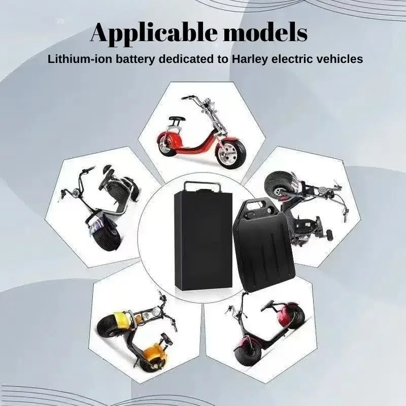 For Harley 60V 40Ah 30Ah 20Ah Electric Motorcycle Waterproof 18650 Lithium Batte