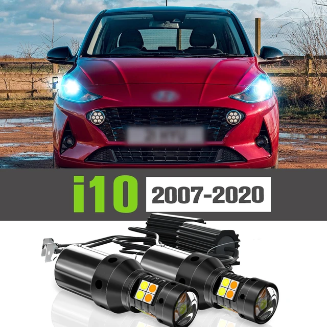 parade Blitz systematisk 2x LED Dual Mode Turn Signal+Daytime Running Light DRL Accessories Lamp For Hyundai  i10