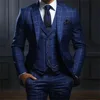 Elegant Classic Men's Suits Slim Fit 3 Piece Single Breasted Notch Lapel Regular Length Outfits High Quality Jacket Pants Vest 1