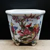 Vintage Style Hexagonal Ceramic Flowerpot Home Decoration 1