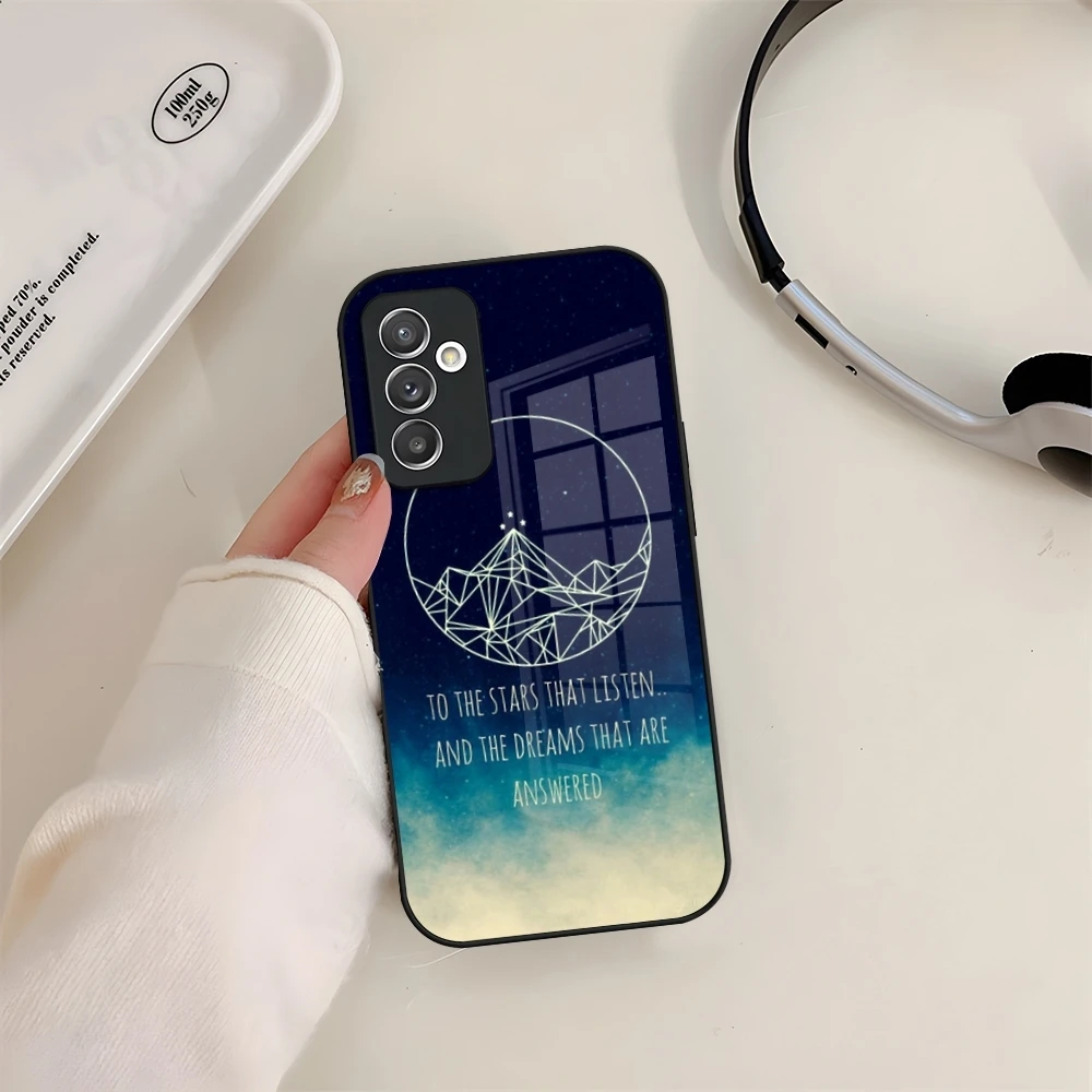 Enchanting Acotar A Court Of Mist And Fury Glass Phone Case