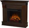 41'Electric Fireplace with Mantel for Living Room or Bedroom, Replaceable Fireplace Insert Heater,Realistic Log and Flame Effect 1