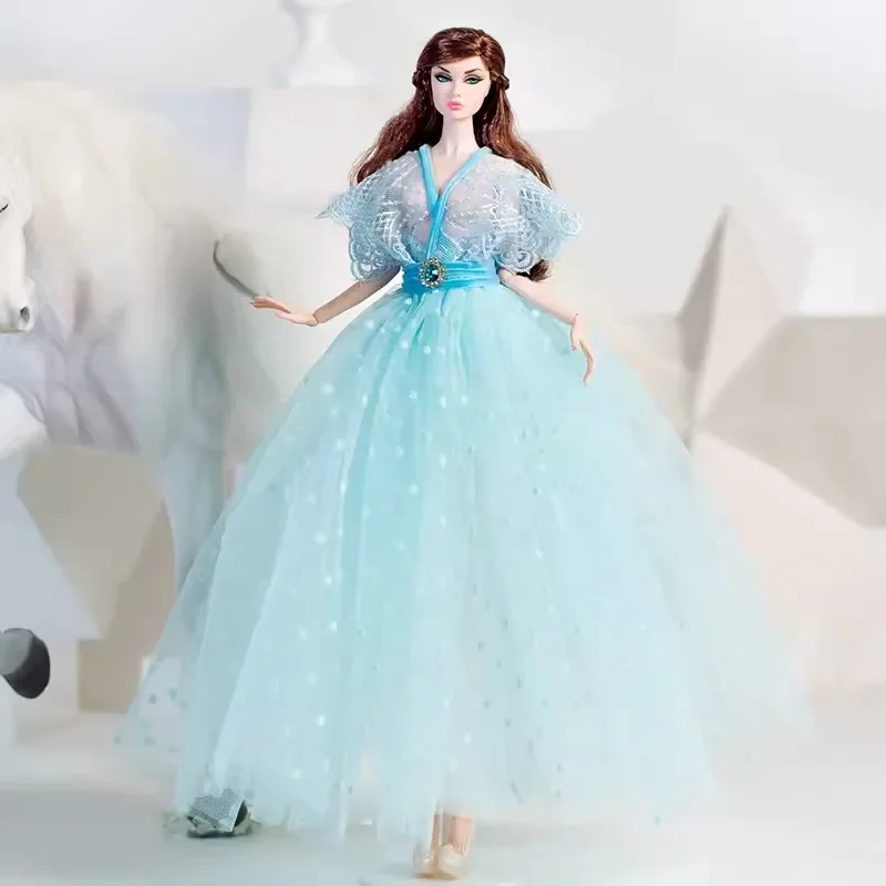 Handmade 1/6 Girl Doll Dress Luxury Princess Dress 30cm Doll