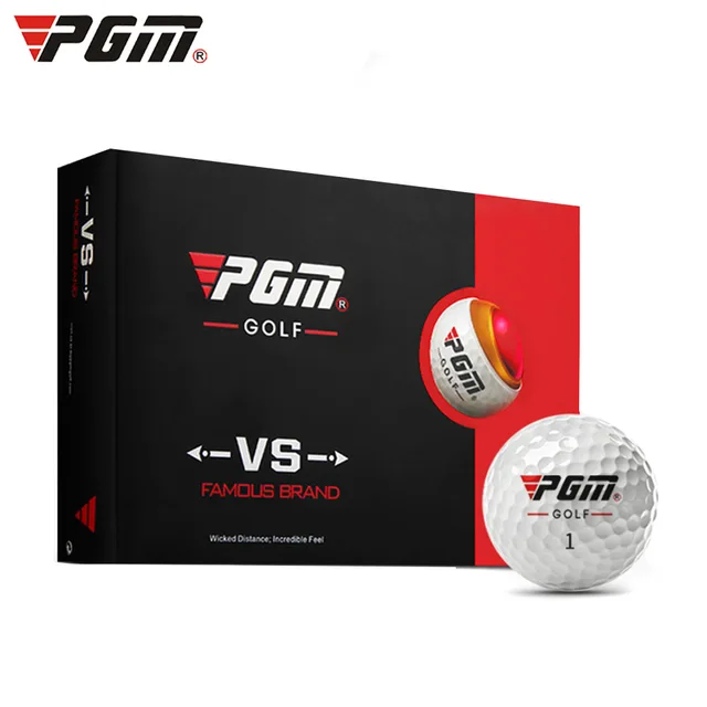 Pgm original golf ball three layer match ball gift box package golf ball set pcs set