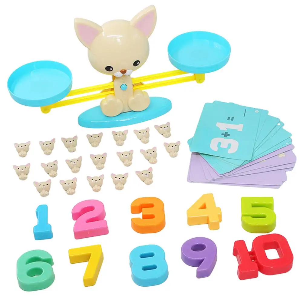 

Puppy Balance Math Counting Game Learning Scale STEM Educational Toys Teaching Aids Gifts For Preschool Boys Girls