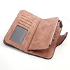 Women's Wallet Made of Leather Wallets Three Fold VINTAGE Womens Purses Mobile Phone Purse Female Coin Purse Carteira Feminina 5