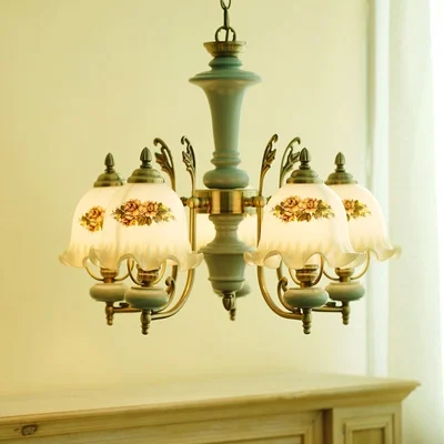 

Американская романтическая люстра с розовой бабочкой для девочек, спальни, комнаты принцессы, лампа в Корейском стиле, Креативный светодиодный светильник в виде свечи, бесплатная доставка