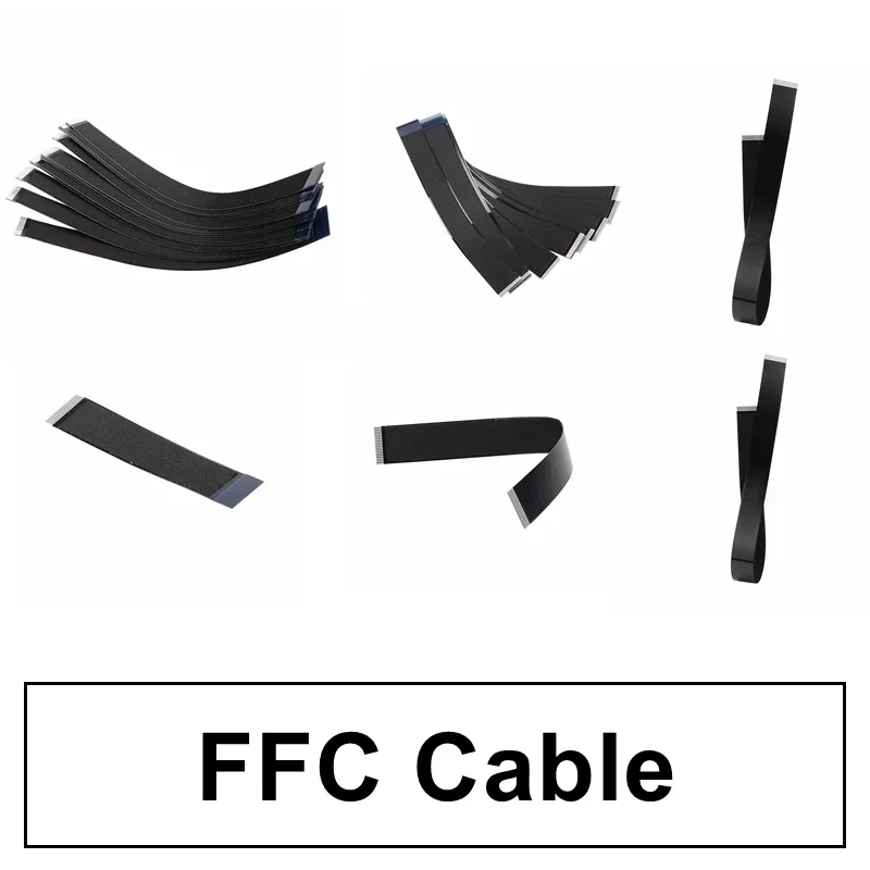 FFC USB A to Type C Right Angled Plugs Type-C Data Cable Android Super Flat Soft 90 Degree Mobile FPV Type-C Charging Short Line